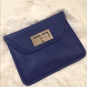 Blue A.P.T 9 envelope clutch/bag